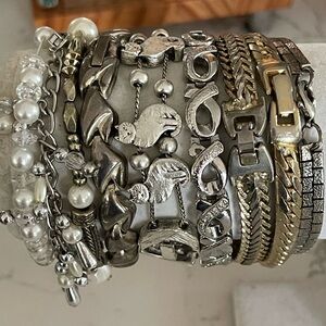 Silver tone and Gold tone Women's Bracelet collection